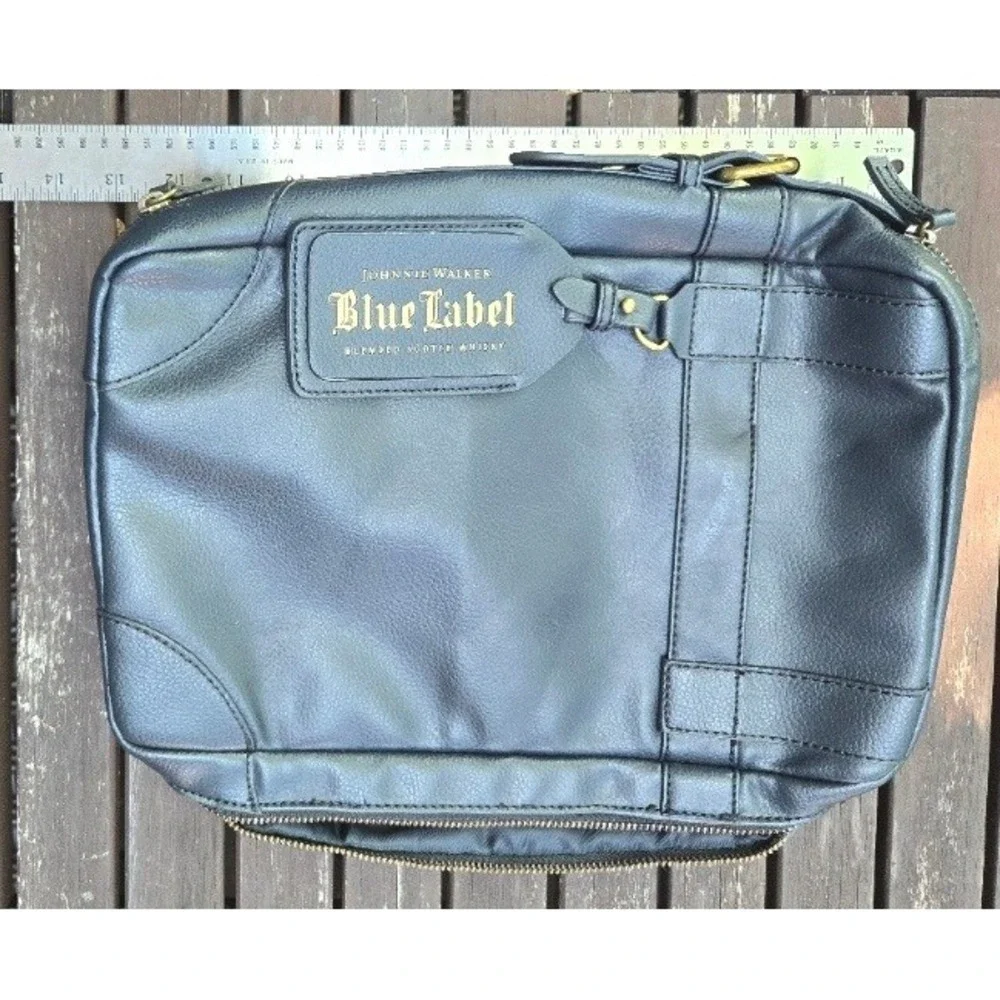 Johnnie Walker Blue Label Bill Amberg Leather Travel Case Bag Collector Promo